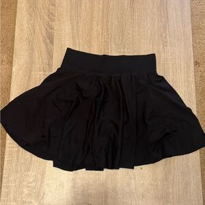 Black Women's Skirt with Shorts and a pocket